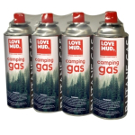 Love Mud 4 Pack Butane Camping Gas